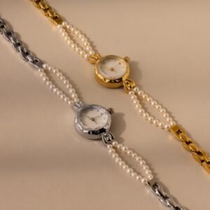 Beaded Pearl Timepiece