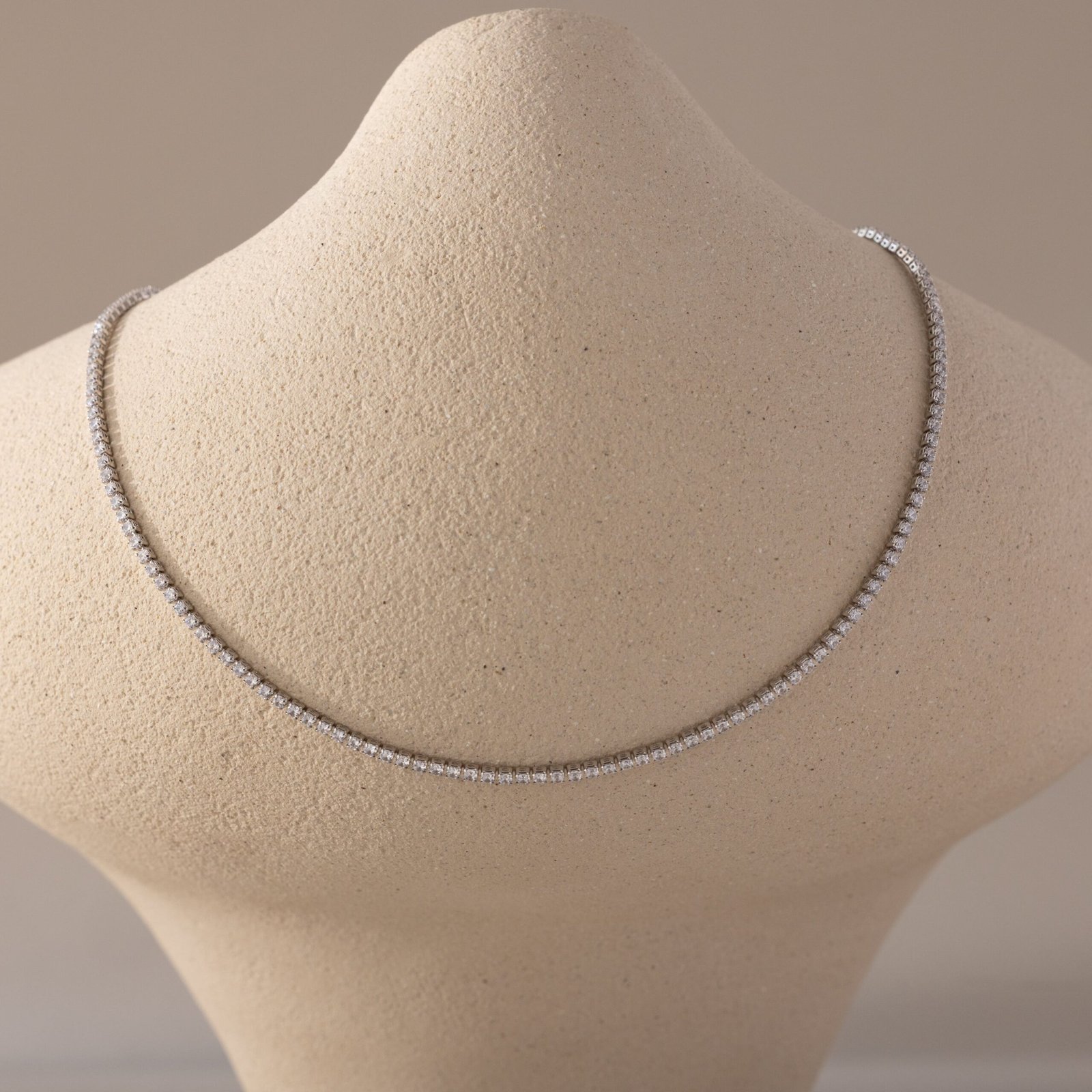 Diamond Tennis Choker Necklace