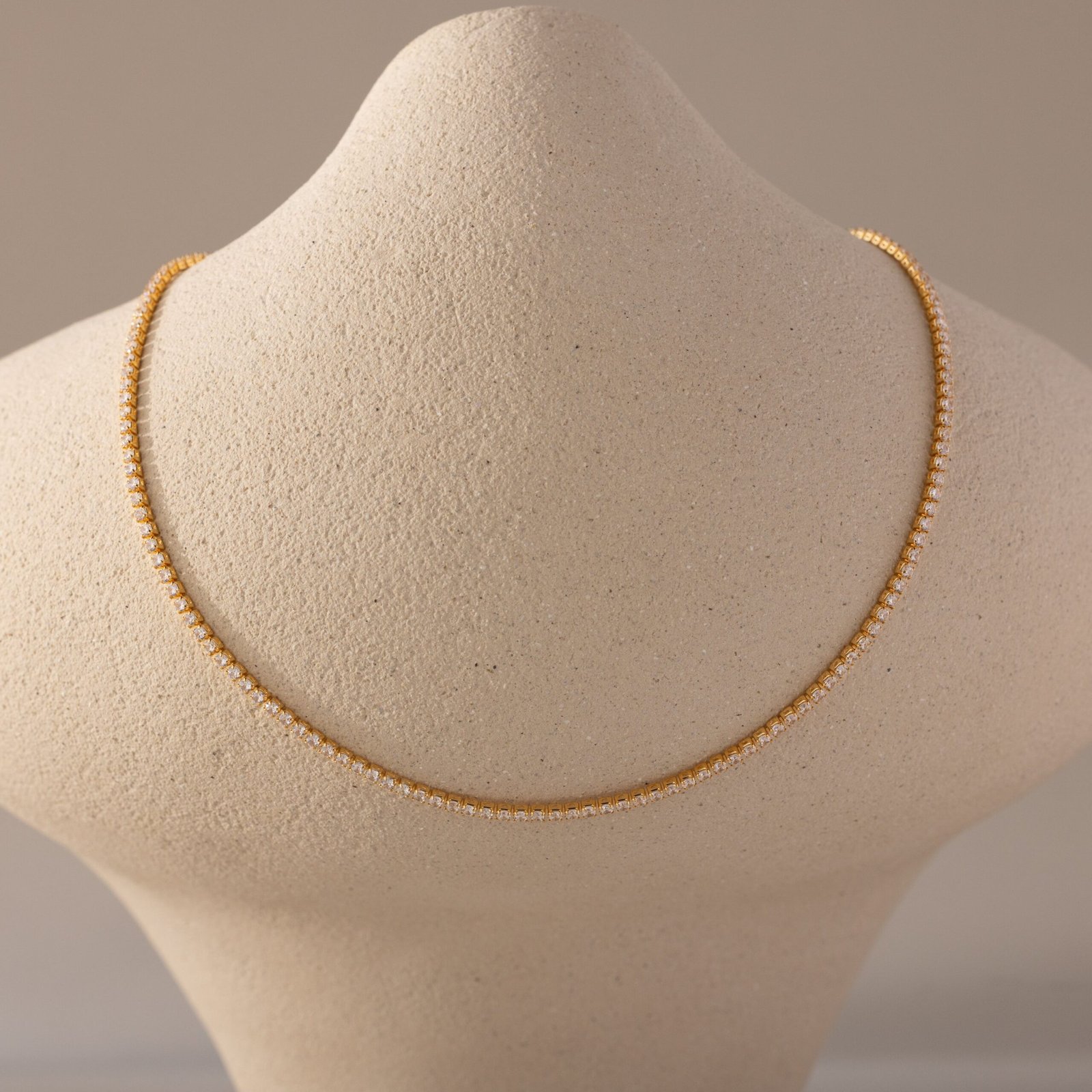 Diamond Tennis Choker Necklace