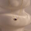 Marquise Birthstone & Pearl Necklace