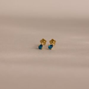 Teardrop Birthstone Flatback Studs