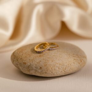 Vera Pave Birthstone Huggies