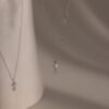 Pearl Diamond Drop Necklace