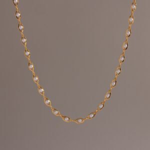 Eternity Pearl Choker Necklace