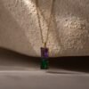 Duo Birthstone Name Necklace