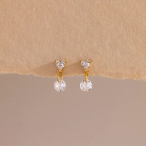 Heart Drop Flatback Studs