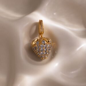 Aquamarine Blue Raspberry Charm