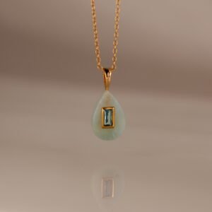 Aquamarine Crystal Necklace