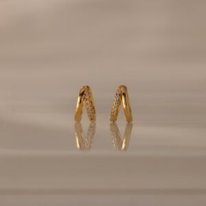 Amelia Duo Diamond Huggies