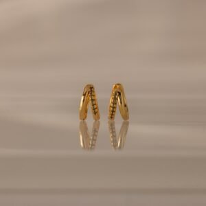 Amelia Duo Peridot Huggies