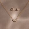 Marquise Diamond Necklace & Earrings Set