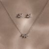 Marquise Diamond Necklace & Earrings Set