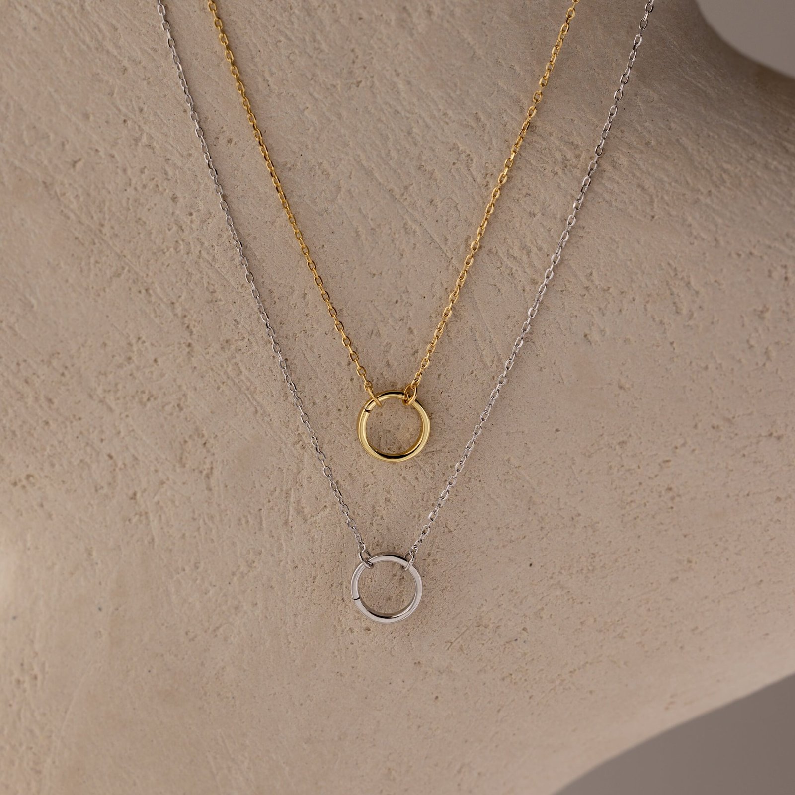 Large Rolo Clasp Necklace