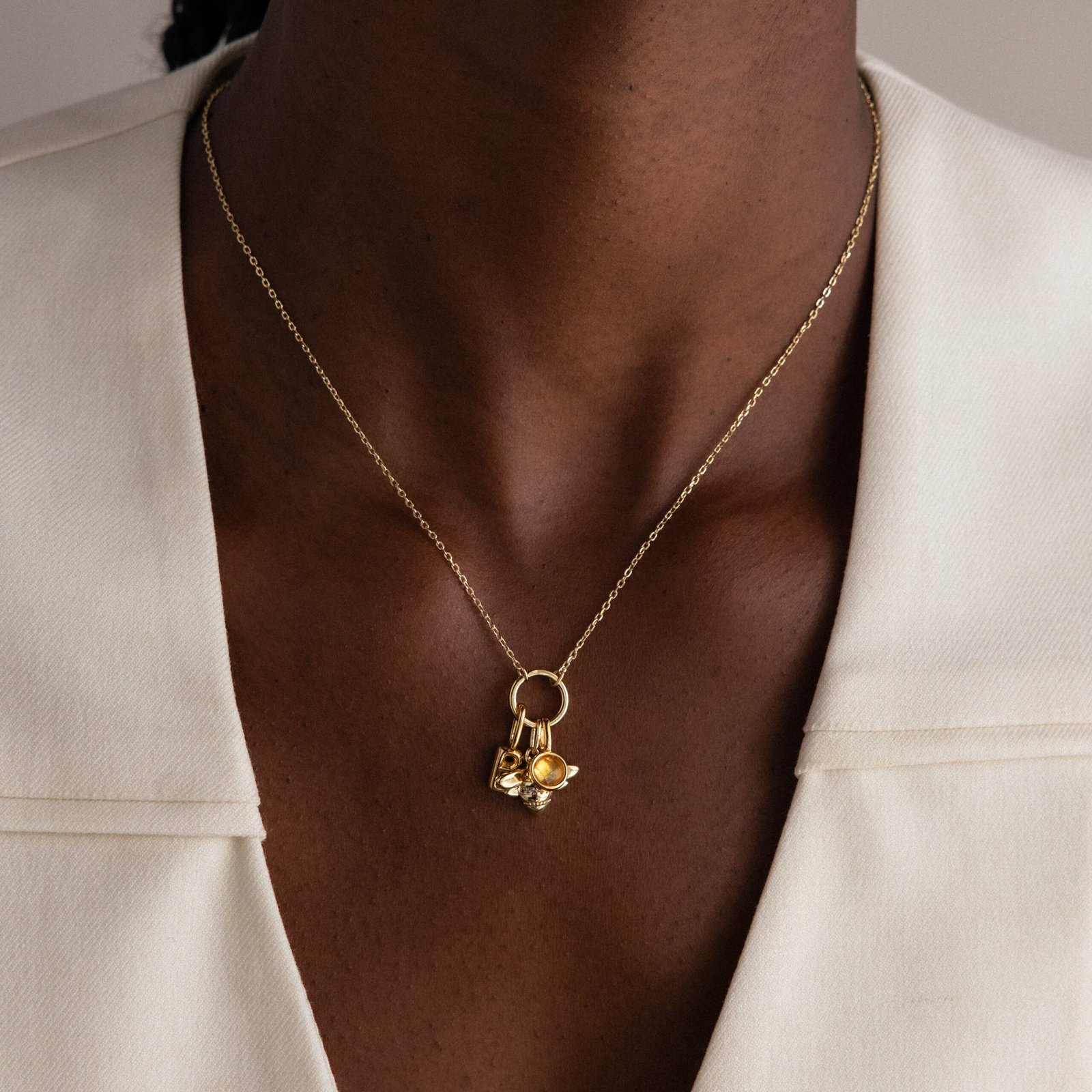 Large Rolo Clasp Necklace