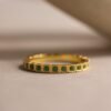 Art Deco Birthstone Eternity Ring