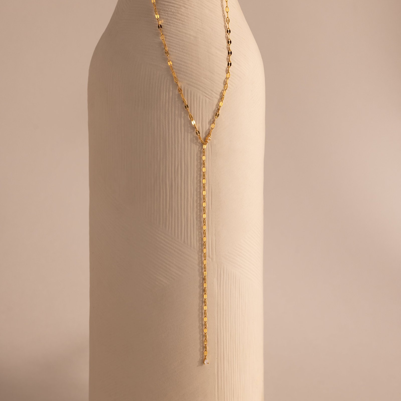 Sparkling Diamond Lariat Necklace