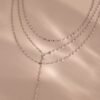 Sparkling Layered Lariat Necklace