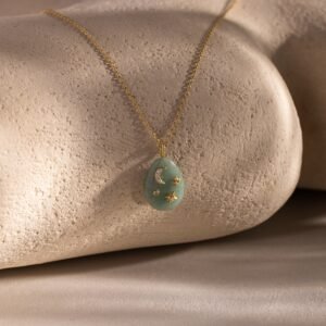 Celestial Gemstone Pendant Necklace