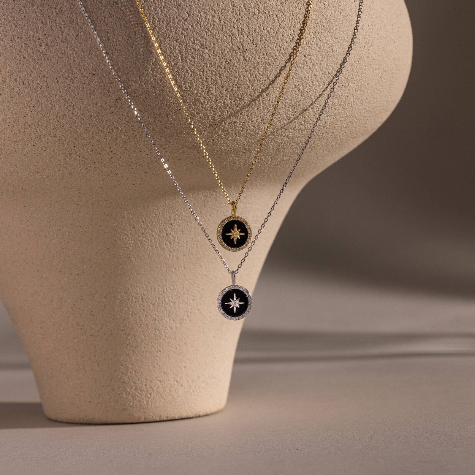 Onyx Star Pendant Necklace