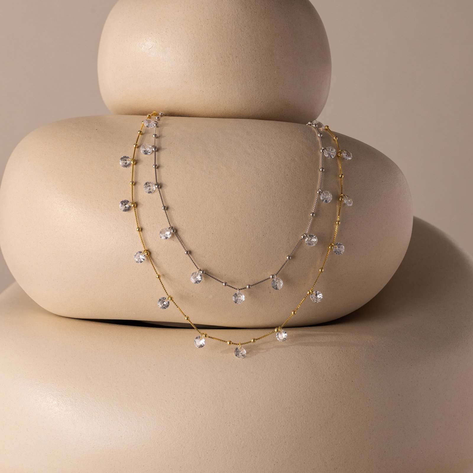 Satellite Diamond Necklace