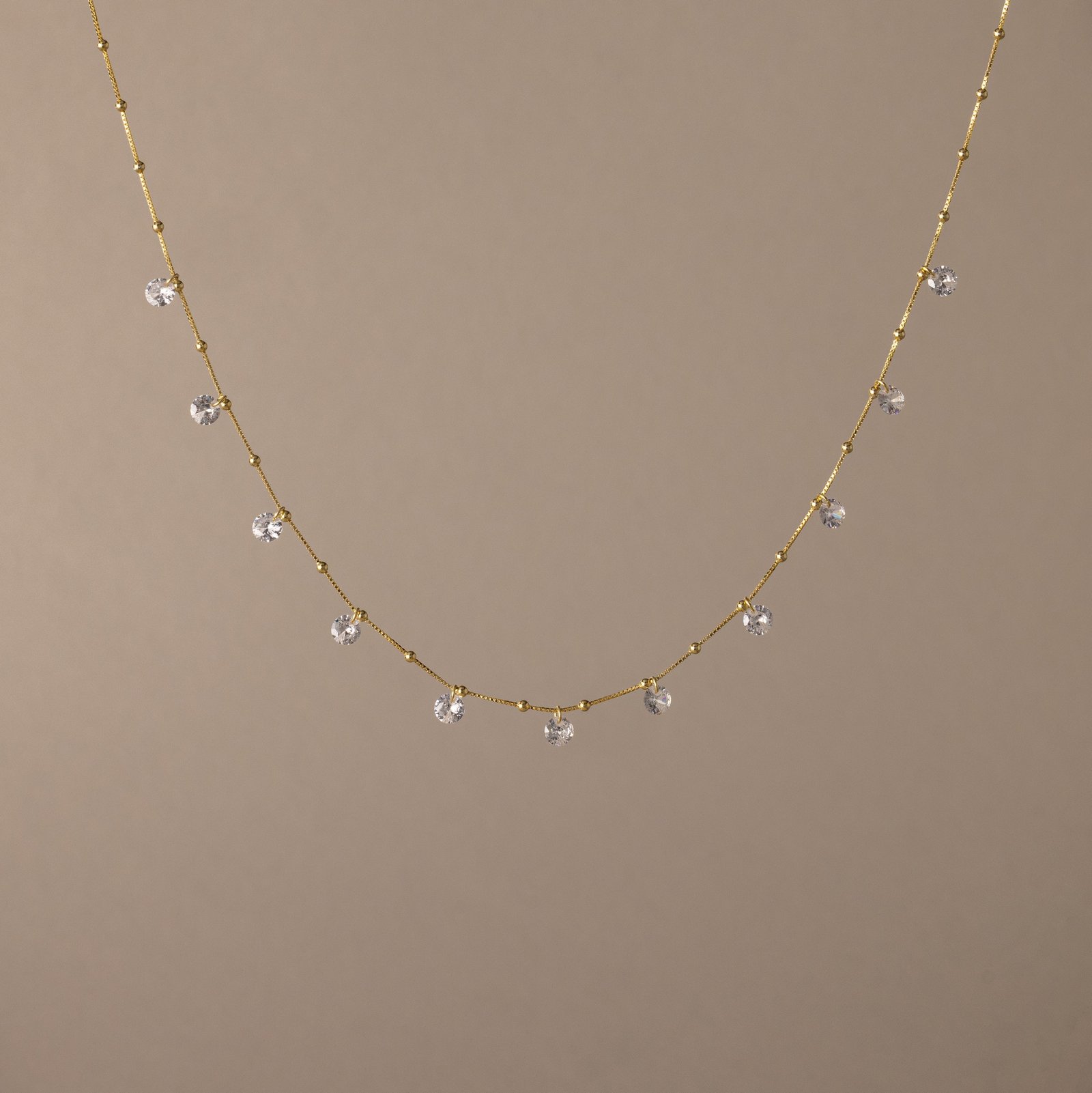 Satellite Diamond Necklace