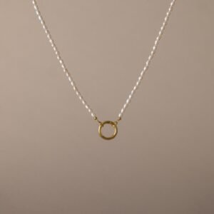 Pearl Chain Clasp Necklace
