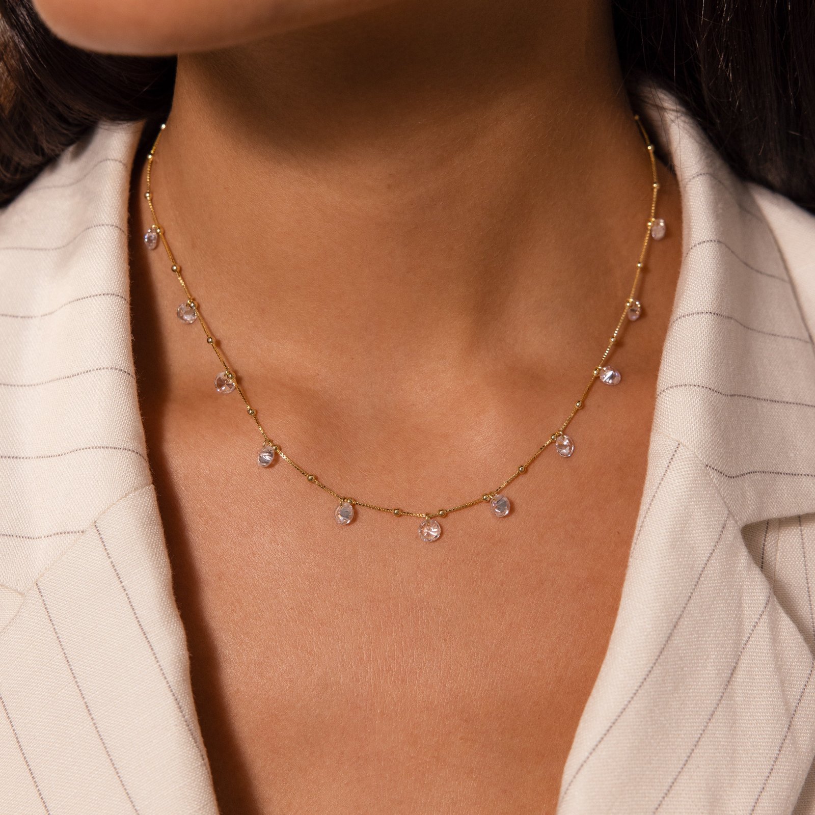 Satellite Diamond Necklace