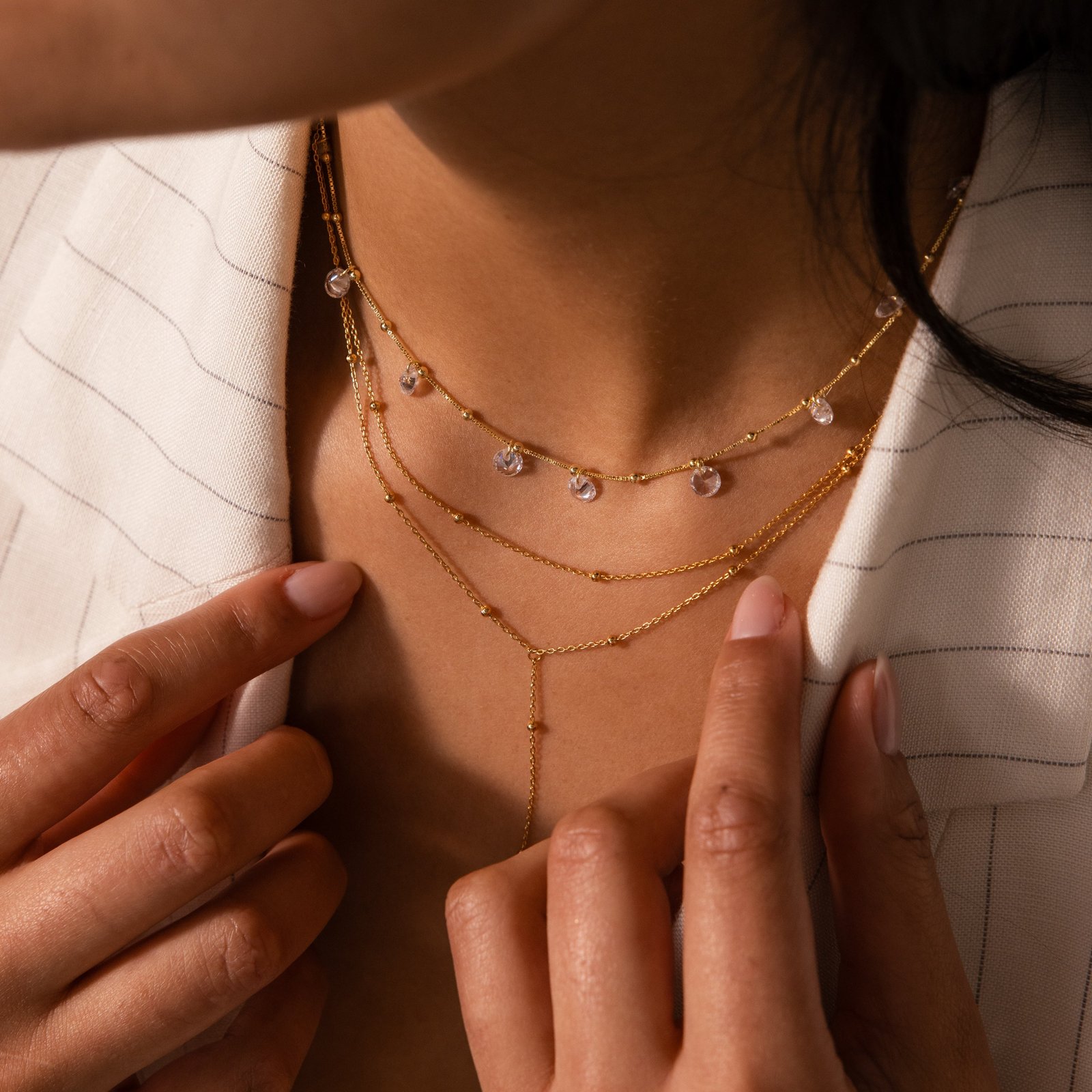 Satellite Diamond Necklace