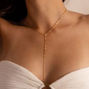 Sparkling Diamond Lariat Necklace