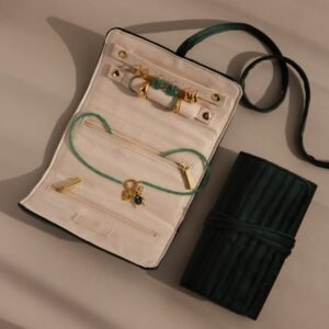 Velvet Roll-Up Jewelry Case