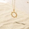 Pave Sun Necklace