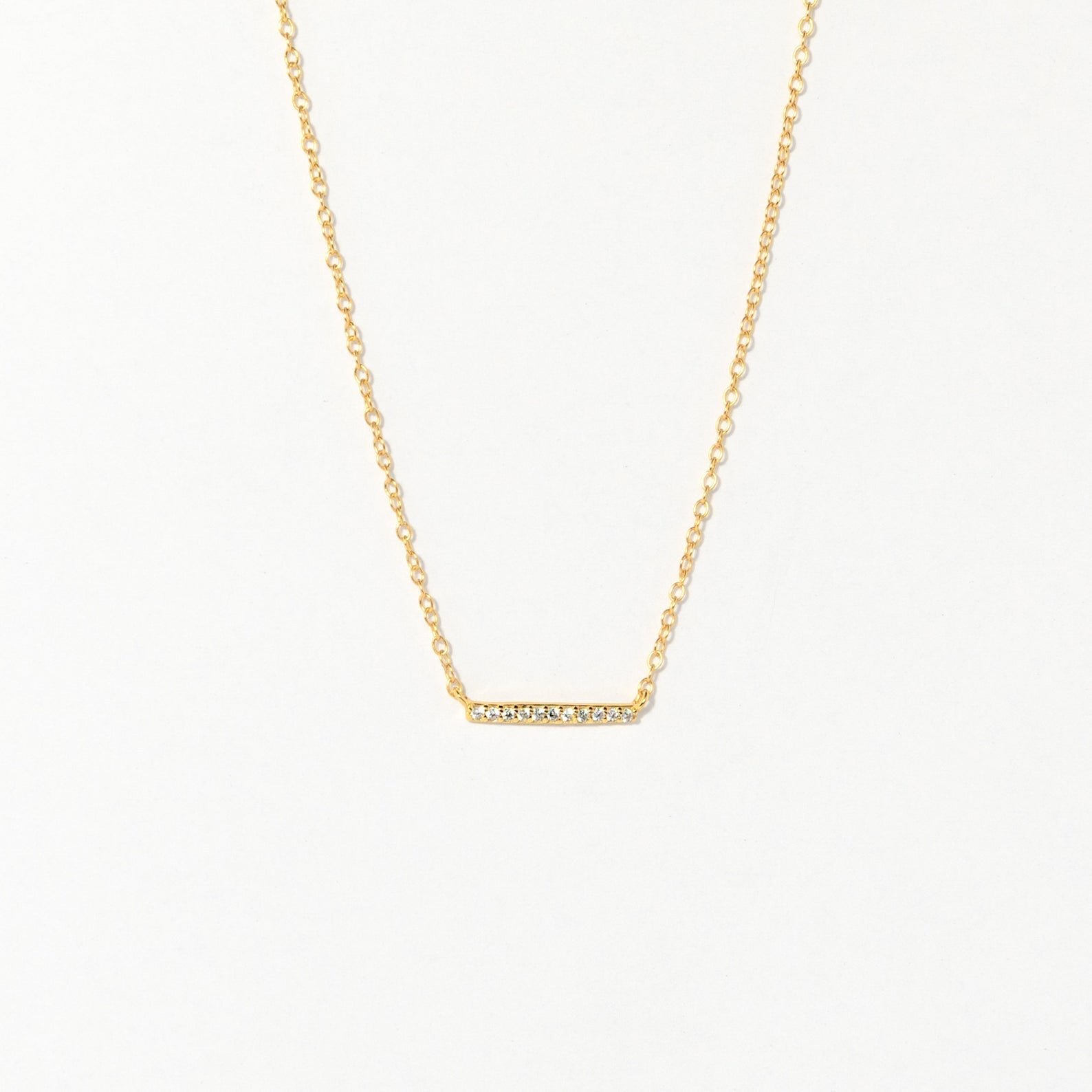 Pave Bar Necklace