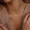 Callie Box Chain Name Necklace