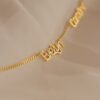 Preppy Multiple Name Necklace in Curb Chain