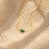 Dainty Jade Bar Necklace