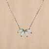 White Opal Marquise Necklace