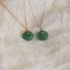 Round Jade Pendant Necklace