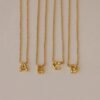 Dainty Bubble Letter Necklace