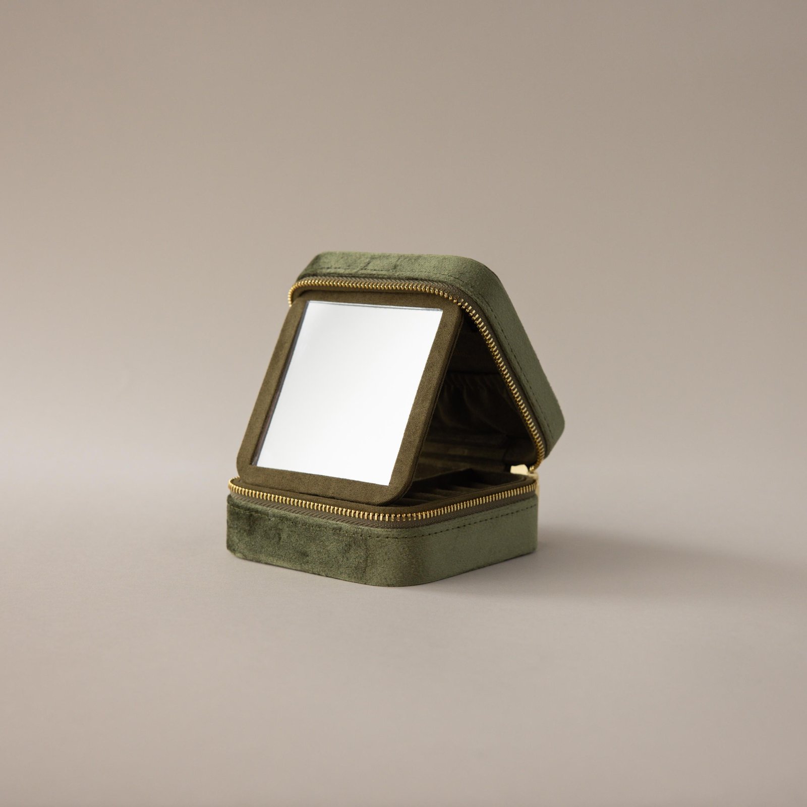 Velvet Mirror Jewelry Box