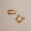 Bar & Carabiner Charm Set in 18K Gold