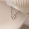 Rolo Heart Clasp Necklace