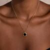 Square Onyx Necklace