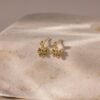 Bow Drop Studs in 18K Gold