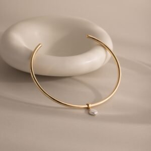 Pearl Cuff Choker Necklace