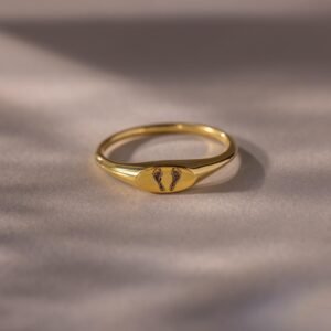 Hand & Footprint Signet Ring