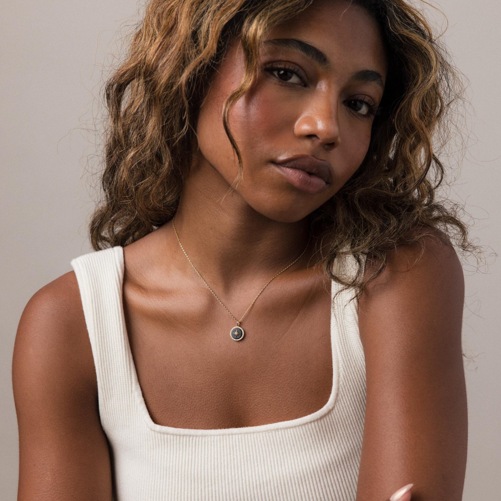 Onyx Star Pendant Necklace