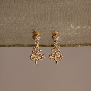 Holiday Diamond Tree Studs