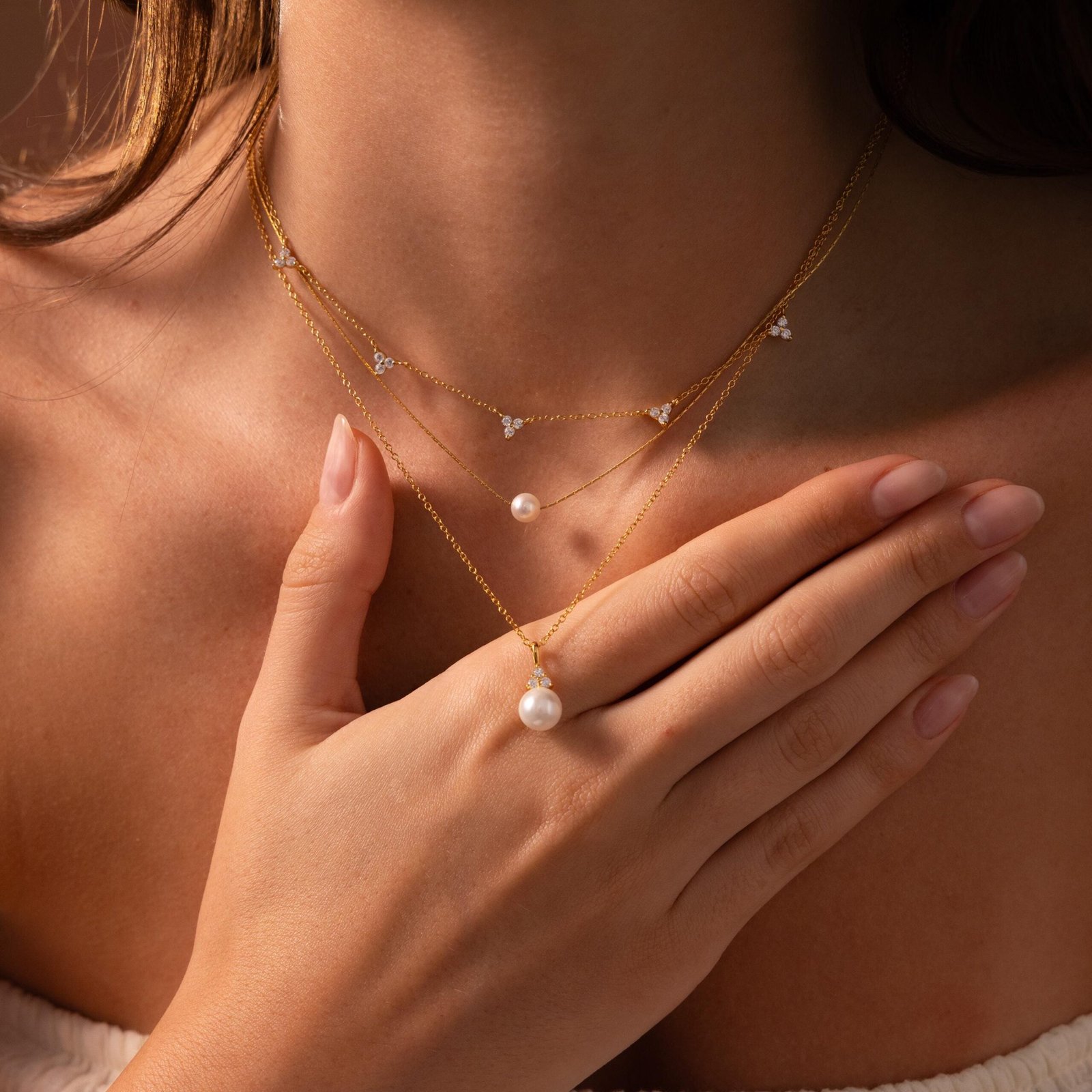 Tiny Pearl Dot Necklace