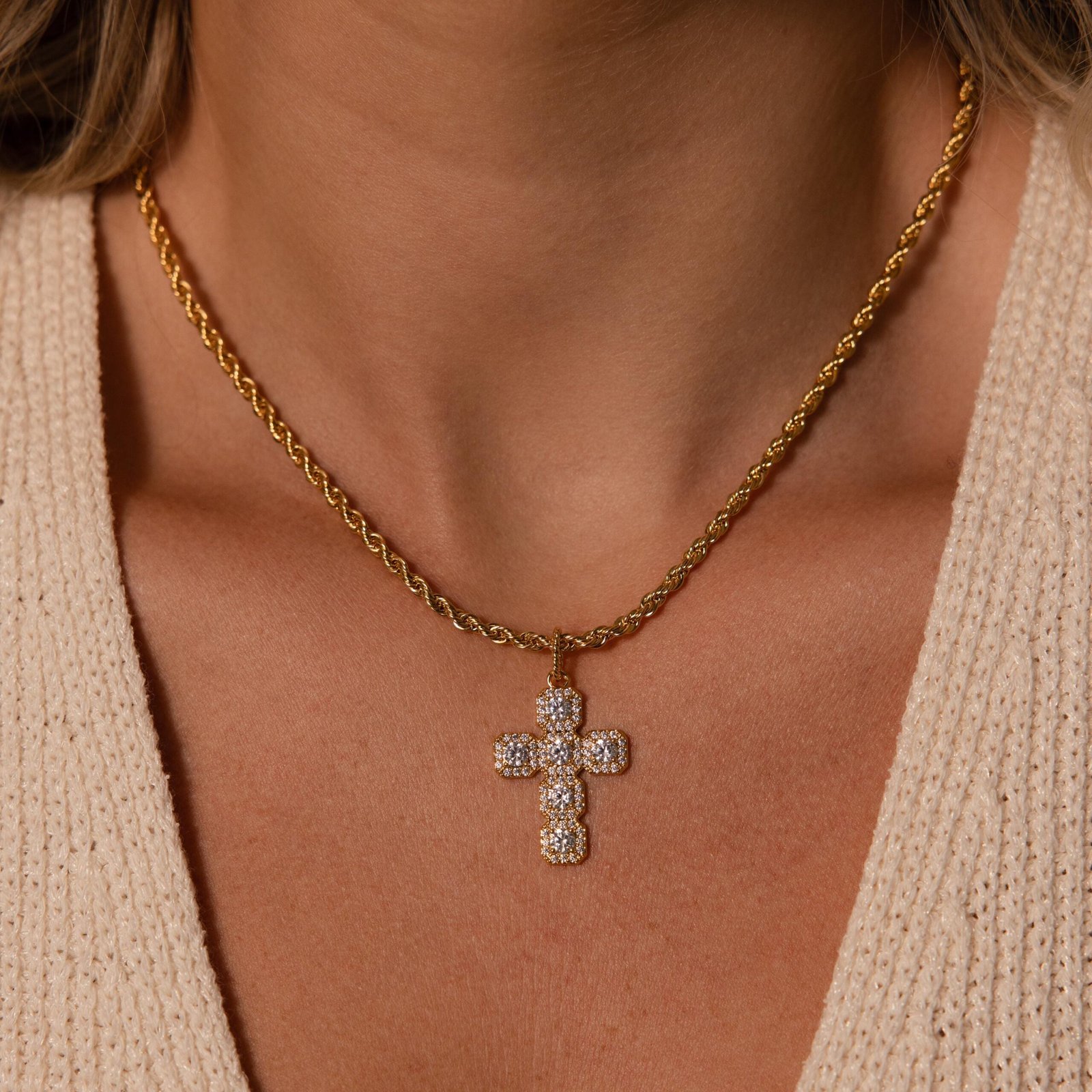 Majesty Cross Necklace