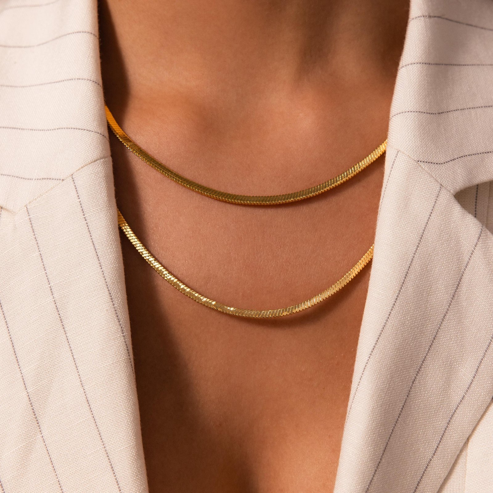 Bold Snake Chain Necklace